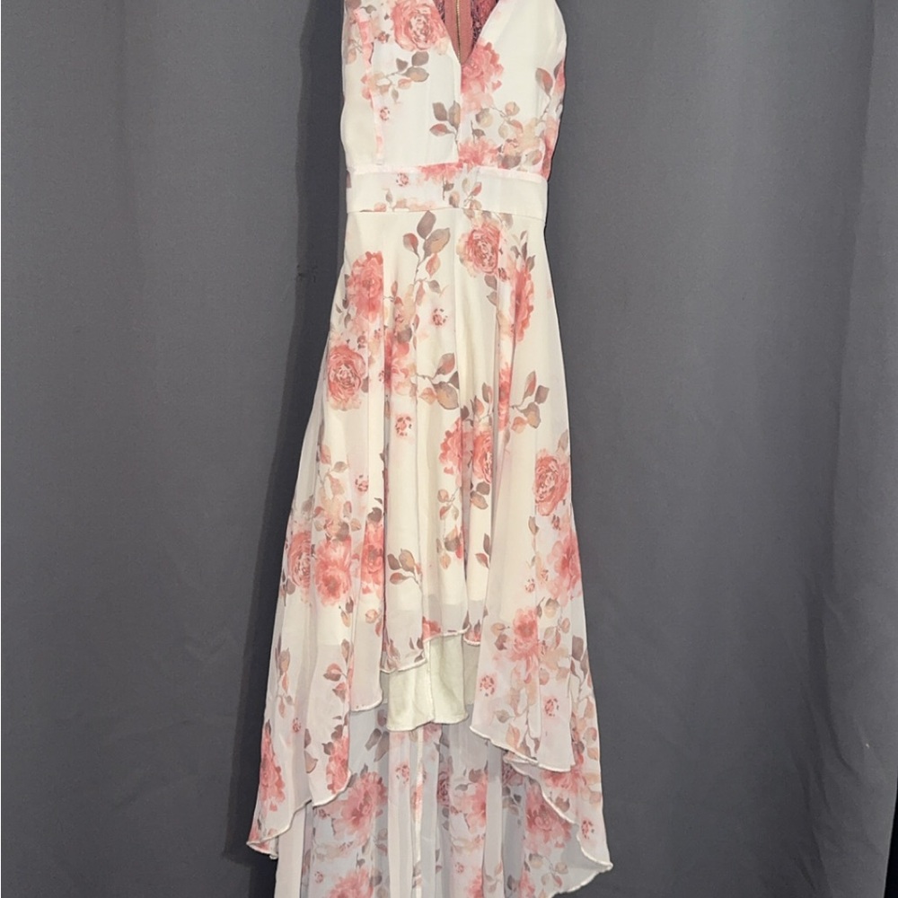 Windsor Pink and Orange High-Low Gown for Weddings